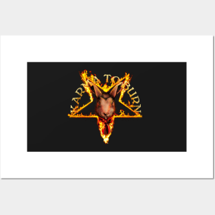 Karma To Burn - Pentagram Bunny Posters and Art